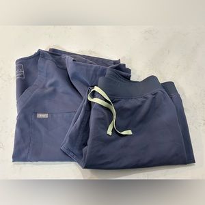 Figs scrub set technical collection size xl blue